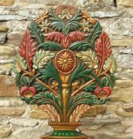 Antique Spanish Toleware & Wooden Altar Stand Decoration (5 of 6) Antique Spanish Toleware & Wooden Altar Stand Decoration (5 of 6)