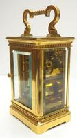 Rare Antique French 8-day Carriage Clock Unusual Masked Dial Case with Enamel Dial (7 of 10) Rare Antique French 8-day Carriage Clock Unusual Masked Dial Case with Enamel Dial (7 of 10)