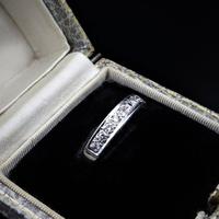 Vintage Diamond 18ct White Gold Half Eternity Band Ring (9 of 10) Vintage Diamond 18ct White Gold Half Eternity Band Ring (9 of 10)