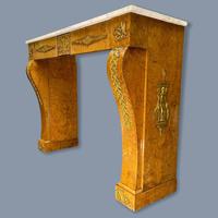 French Burr Walnut & Marble Top Console Table (13 of 14) French Burr Walnut & Marble Top Console Table (13 of 14)