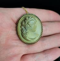 Antique Lava Cameo Brooch, 19th Century (8 of 8) Antique Lava Cameo Brooch, 19th Century (8 of 8)