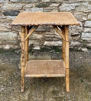 Antique Victorian Bamboo & Rattan Occasional Side Table (2 of 9) Antique Victorian Bamboo & Rattan Occasional Side Table (2 of 9)