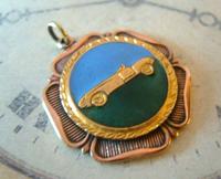 Vintage Pocket Watch Chain Fob 1940s Large Rose Gilt & Enamel Racing Car Fob (5 of 8) Vintage Pocket Watch Chain Fob 1940s Large Rose Gilt & Enamel Racing Car Fob (5 of 8)