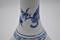 Chinese Blue & White Porcelain Ribbed Vase-19th Century (9 of 9) Chinese Blue & White Porcelain Ribbed Vase-19th Century (9 of 9)