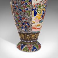Pair Of Tall Antique Satsuma Vases, Japanese, Ceramic, Decorative, Moriage, 1900 (5 of 12) Pair Of Tall Antique Satsuma Vases, Japanese, Ceramic, Decorative, Moriage, 1900 (5 of 12)