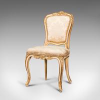 Antique Boudoir Chair, French, Giltwood, Bedroom Dressing Seat, Victorian c.1900 (3 of 12) Antique Boudoir Chair, French, Giltwood, Bedroom Dressing Seat, Victorian c.1900 (3 of 12)