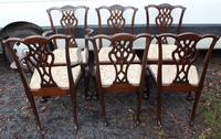 1900's Quality Mahogany Set of 6 Georgian style Dining Chairs with Pop out Seats (4 of 4) 1900's Quality Mahogany Set of 6 Georgian style Dining Chairs with Pop out Seats (4 of 4)