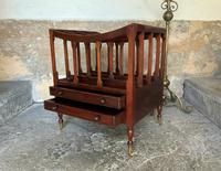 Regency Revival Mahogany Canterbury Sheet Music Magazine Rack with Brass Casters (6 of 11) Regency Revival Mahogany Canterbury Sheet Music Magazine Rack with Brass Casters (6 of 11)