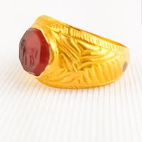Antique Grand Tour Roman Style Gold Intaglio Seal Ring (4 of 4) Antique Grand Tour Roman Style Gold Intaglio Seal Ring (4 of 4)