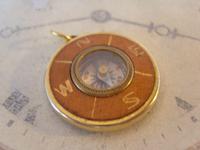 Vintage Pocket Watch Chain Compass Fob 1950s Tan Leather & Gilt Drum Case Fob FWO (6 of 9) Vintage Pocket Watch Chain Compass Fob 1950s Tan Leather & Gilt Drum Case Fob FWO (6 of 9)