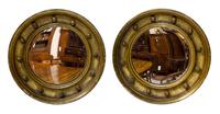 Pair of 19th Century Miniature Gilt Convex Mirrors (4 of 5) Pair of 19th Century Miniature Gilt Convex Mirrors (4 of 5)