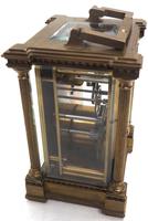 Rare Antique French 8-day Carriage Clock Unusual Masked Dial Case with Sweeping Secs Hand (7 of 12) Rare Antique French 8-day Carriage Clock Unusual Masked Dial Case with Sweeping Secs Hand (7 of 12)