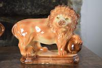 Large 19th Century Staffordshire Pottery Lions (4 of 10) Large 19th Century Staffordshire Pottery Lions (4 of 10)