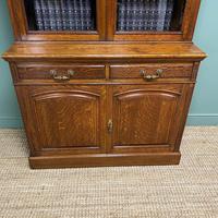Quality Victorian Oak Antique Glazed Bookcase On Cupboard (6 of 9) Quality Victorian Oak Antique Glazed Bookcase On Cupboard (6 of 9)