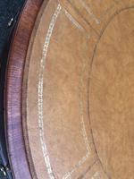 Mahogany Leather Top Drum Table (4 of 9) Mahogany Leather Top Drum Table (4 of 9)