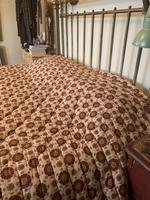 Antique Vintage Retro French Large King Size Patterned Bed Quilt (2 of 10) Antique Vintage Retro French Large King Size Patterned Bed Quilt (2 of 10)