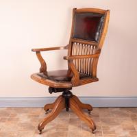 Teak Revolving Office Desk Chair (13 of 17) Teak Revolving Office Desk Chair (13 of 17)