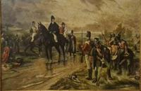 Antique Oil Painting - Wellington At Waterloo, The Dawn Of Day June 18th 1815 (After Robert Alexander Hillingford 1896) (7 of 8) Antique Oil Painting - Wellington At Waterloo, The Dawn Of Day June 18th 1815 (After Robert Alexander Hillingford 1896) (7 of 8)