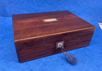 Victorian c.1850 Rosewood Jewellery Box (5 of 16) Victorian c.1850 Rosewood Jewellery Box (5 of 16)