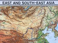 Large Vintage Westermann Wall Map of East & South-East Asia 1960’s (2 of 11) Large Vintage Westermann Wall Map of East & South-East Asia 1960’s (2 of 11)
