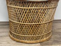 Vintage Boho Mid 20th Century Rounded Peacock Rattan Chair with Cushion (3 of 15) Vintage Boho Mid 20th Century Rounded Peacock Rattan Chair with Cushion (3 of 15)