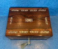 William IV Mother Pearl Inlaid Rosewood Box (6 of 12) William IV Mother Pearl Inlaid Rosewood Box (6 of 12)