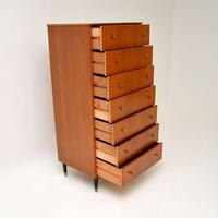 1960's Vintage Mahogany & Brass Tallboy Chest of Drawers (8 of 8) 1960's Vintage Mahogany & Brass Tallboy Chest of Drawers (8 of 8)