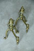 Pair of Brass Fire Dogs (2 of 12) Pair of Brass Fire Dogs (2 of 12)