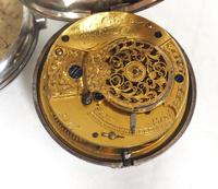 Antique Silver Pair of Case Pocket Watch Fusee Verge Escapement Key Wind Enamel Dial Thomas Cooker Oakham (4 of 12) Antique Silver Pair of Case Pocket Watch Fusee Verge Escapement Key Wind Enamel Dial Thomas Cooker Oakham (4 of 12)