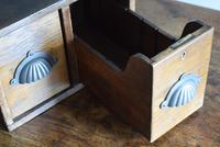 Vintage Mid Century Industrial Oak Bank of Two Drawers (10 of 10) Vintage Mid Century Industrial Oak Bank of Two Drawers (10 of 10)