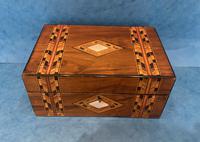 Victorian Walnut & Tunbridge Ware Jewellery Box (6 of 11) Victorian Walnut & Tunbridge Ware Jewellery Box (6 of 11)