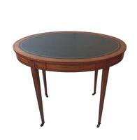 19th Century Inlaid Satinwood Desk (3 of 4) 19th Century Inlaid Satinwood Desk (3 of 4)