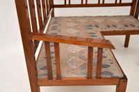 Antique Arts & Crafts Solid Walnut Corner Settee from Liberty of London (10 of 12) Antique Arts & Crafts Solid Walnut Corner Settee from Liberty of London (10 of 12)