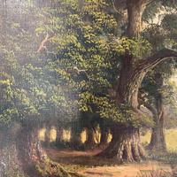 Antique Landscape Oil Painting of Deer in Richmond Park Signed JI Lewis (8 of 10) Antique Landscape Oil Painting of Deer in Richmond Park Signed JI Lewis (8 of 10)