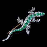 Antique Victorian Paste Lizard Brooch Silver c.1900 (2 of 6) Antique Victorian Paste Lizard Brooch Silver c.1900 (2 of 6)