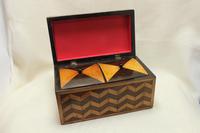 Georgian Tea Caddy Veneered with Rosewood & Boxwood (4 of 5) Georgian Tea Caddy Veneered with Rosewood & Boxwood (4 of 5)