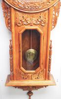Massive Rare Antique Carved Walnut 8-Day Drop Dial Striking Wall Clock (14 of 14) Massive Rare Antique Carved Walnut 8-Day Drop Dial Striking Wall Clock (14 of 14)