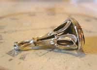 Vintage Silver & Tigers Eye Pocket Watch Chain Fob 1970s Art Nouveau Revival (6 of 9) Vintage Silver & Tigers Eye Pocket Watch Chain Fob 1970s Art Nouveau Revival (6 of 9)