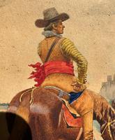 Exceptional Quality 19th Century Miniature Watercolour Painting of Horseman - Cowboy (9 of 11) Exceptional Quality 19th Century Miniature Watercolour Painting of Horseman - Cowboy (9 of 11)