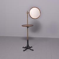 Mahogany, Brass and Cast Iron Adjustable Toilet Stand (1 of 8)