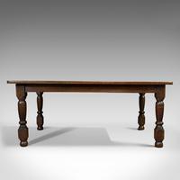 Antique Dining Table, English, Oak, 6 Seat, Country House, Victorian, 1900 (8 of 10) Antique Dining Table, English, Oak, 6 Seat, Country House, Victorian, 1900 (8 of 10)