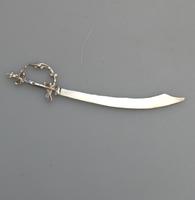Solid Silver Novelty Egyptian Scimitar / Sword Letter Opener 20th Century (3 of 6) Solid Silver Novelty Egyptian Scimitar / Sword Letter Opener 20th Century (3 of 6)