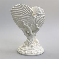 Royal Worcester : Novelty Blanc de Chine Type Porcelain Nautilus Shell Porcelain Vase C.1959 (2 of 9) Royal Worcester : Novelty Blanc de Chine Type Porcelain Nautilus Shell Porcelain Vase C.1959 (2 of 9)