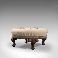 Small Antique Footstool, English, Walnut, Needlepoint Tapestry, Early Victorian (5 of 12) Small Antique Footstool, English, Walnut, Needlepoint Tapestry, Early Victorian (5 of 12)
