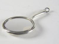 Small Antique Silver Chatelaine Mirror (2 of 3) Small Antique Silver Chatelaine Mirror (2 of 3)