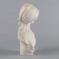 Italian Carved Alabaster Sculpture of a Female By Pugi (2 of 7) Italian Carved Alabaster Sculpture of a Female By Pugi (2 of 7)