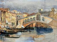 Large Early 1900s Venetian Venice Landscape Watercolour Study Sketch Painting (10 of 14) Large Early 1900s Venetian Venice Landscape Watercolour Study Sketch Painting (10 of 14)