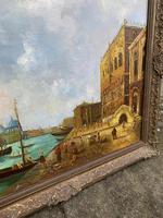 20th Century Oil On Canvas Venitian Scene (4 of 6) 20th Century Oil On Canvas Venitian Scene (4 of 6)