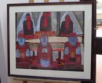 Large watercolour Temple Scene Listed Vietnamese artist Kha Nygun (5 of 10) Large watercolour Temple Scene Listed Vietnamese artist Kha Nygun (5 of 10)