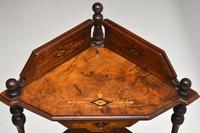 Antique Victorian Walnut Inlaid Corner Whatnot (7 of 15) Antique Victorian Walnut Inlaid Corner Whatnot (7 of 15)